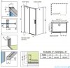 Radaway Idea Kdj ścianka boczna 90cm prawa szkło przejrzyste 387050-01-01R